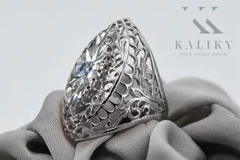 Žirkoniai 925 sidabras Žiedas Vintažinis stilius vrc090s